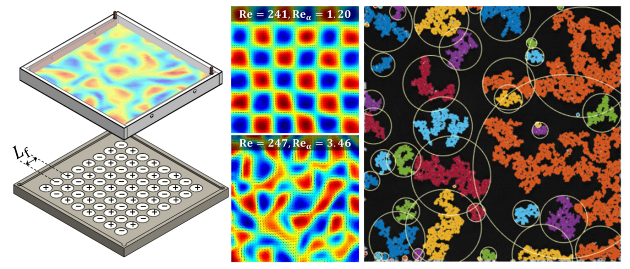 Enlarged view: Cluster detection in quasi-two-dimensional flow